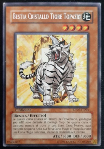Bestia cristallo tigre - tigre, topazio