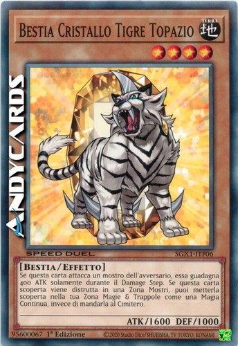 Bestia cristallo tigre topazio - cristallo,